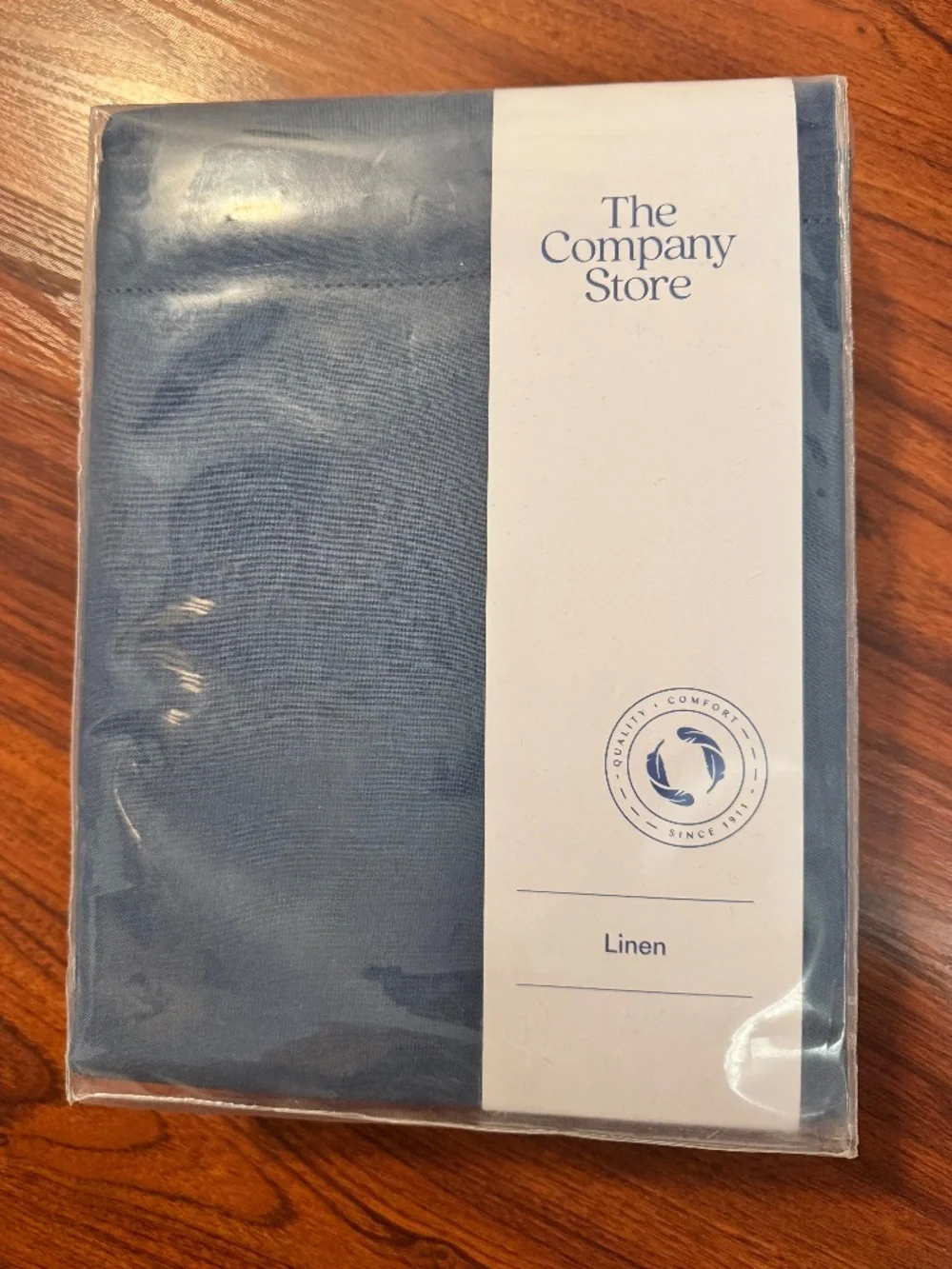 New - Blue Linen Duvet Cover - King